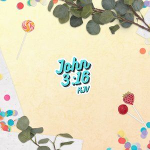 John 3:16 Vinyl Bubble-Free Vinyl Sticker